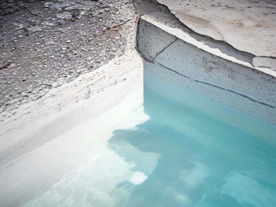 Flaking or chipping pool finish